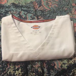 Dickies white scrub top